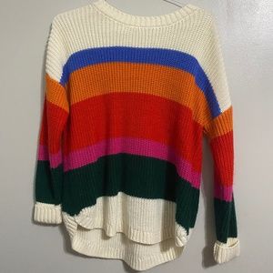 Oversized Colorful Sweater